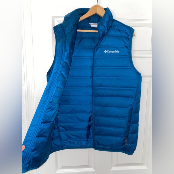 Columbia 650 fill Down Vest Blue Medium - Picture 3 of 16